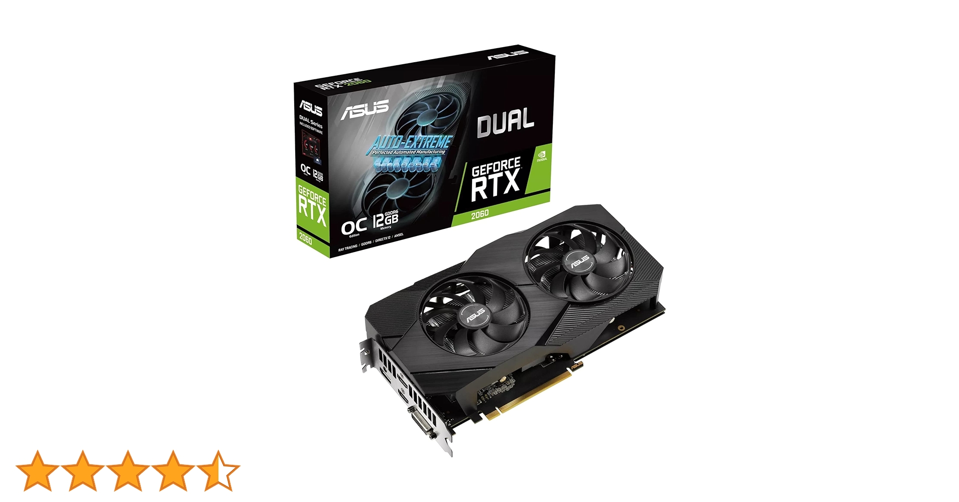 L*a様 ASUS GeForce RTX 2060 6GB ASUS Dual GeForce RTX 2060 EVO OC Edition Graphics Card